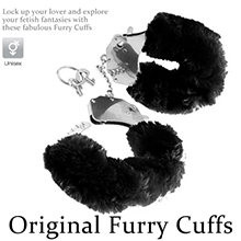Original Furry Cuffs金屬絨毛手銬-黑