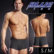 美國Blue Line-摩登潮男平口褲-條紋款 S/M BLM003