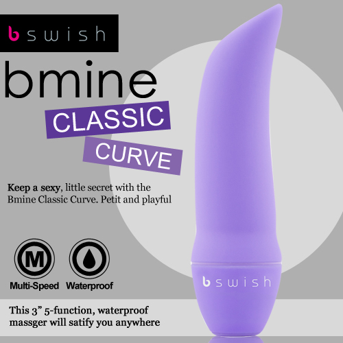 美國Bswish-Bmine Classic Curve 5段變頻我的經典G點按摩器-紫