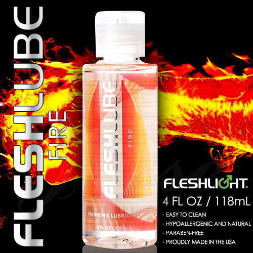 美國Fleshlight-Fleshlube Fire 水性熱感潤滑液-4oZ/118ML(特)