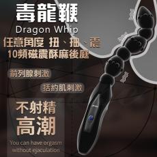 香港久興-毒龍鞭 10段變頻磁震後庭 前列腺按摩棒-(扭、抽、震任意角度)(特)