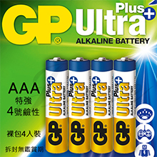 GP超霸-超特強鹼性電池4號AAA(4入經濟裝)-(特)