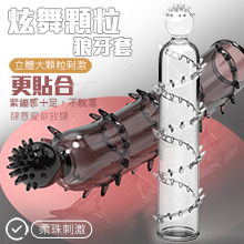 炫舞顆粒狼牙套-透明(特)